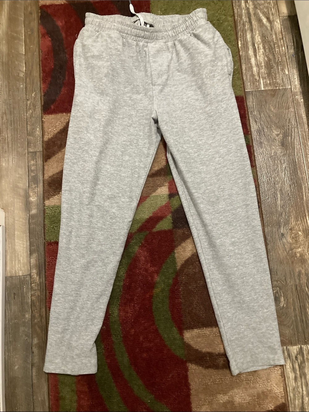 Kirkland Signature Heather Gray men’s lounge pants with drawstring